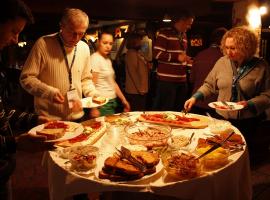Traditional rural meal of Romania